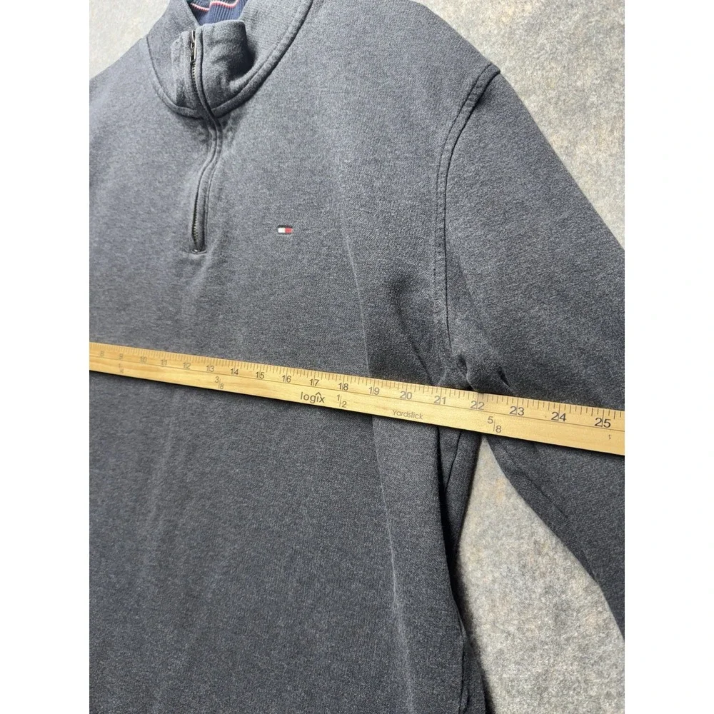 Men's Tommy Hilfiger 1/4 Zip Pullover Sweater - Grey - XXLarge‎